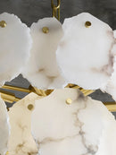 lustre en marbre naturel en cuivre pour décoration intérieure élégante
