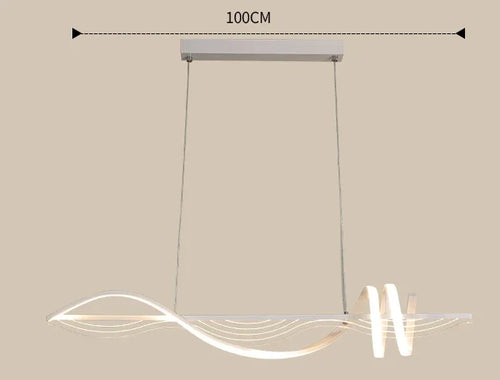 lustre linéaire moderne pour décoration intérieure et ambiance lumineuse