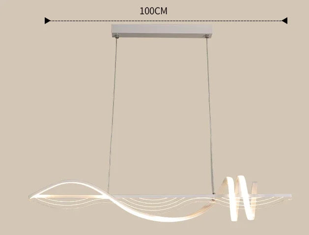 lustre linéaire moderne pour décoration intérieure et ambiance lumineuse - vue 8 sur 8
