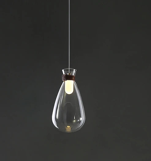 lustre moderne en verre design pour décoration intérieure élégante - vue 8 sur 9