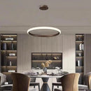 Runde LED-Pendelleuchte im Art-Déco-Stil für elegantes Licht