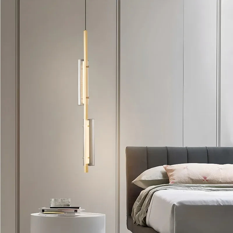 suspension à led en laiton pour décoration moderne intérieure - vue 3 sur 8