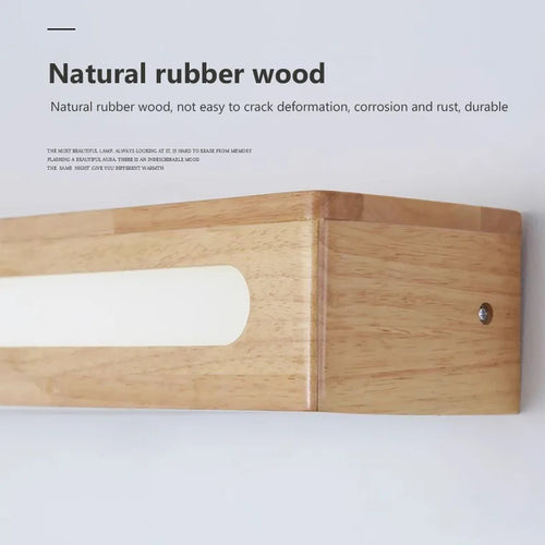 applique murale led nordique simple en bois pour éclairage intérieur
