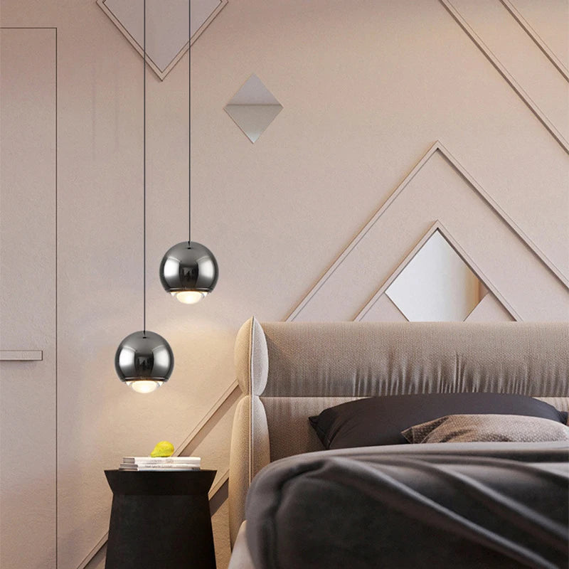 suspension lumière nordique LED lustre moderne lampe suspendue abat-jour boule éclairage intérieur décor à la maison salle à manger salon chambre - vue 4 sur 10