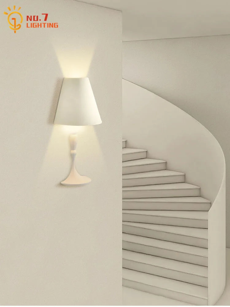 applique murale design moderne en gypse led art minimaliste - vue 7 sur 7