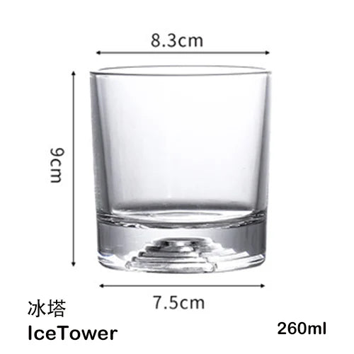 Verres à whisky texture cristal design robuste antichoc