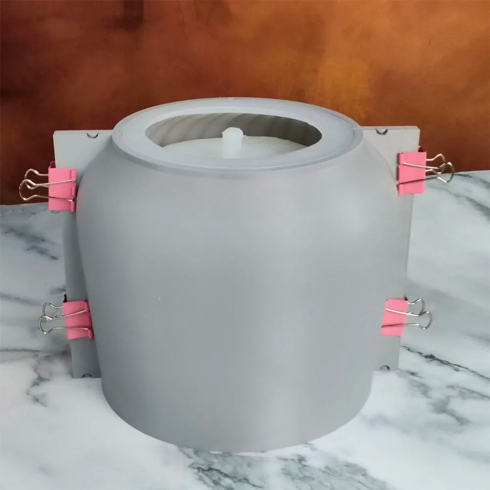 moule en silicone moderne pour pot de fleurs en béton léger et luxueux - vue 5 sur 22