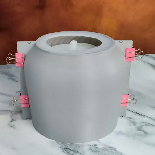 moule en silicone moderne pour pot de fleurs en béton léger et luxueux