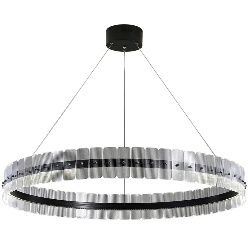Italy Chandelier Acrylic Luxury Pendant Lamp LED Hanging Light  Living Dining Room Bedroom - vue 7 sur 14