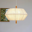 Nordische Retro-Pendelleuchte aus Hanfseil und Rattan mit LED
