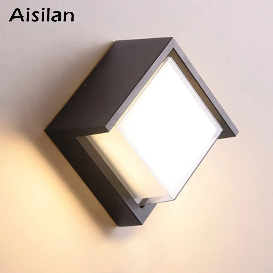 applique exterieure étanche noire aluminium blanc chaud - vue 3 sur 7