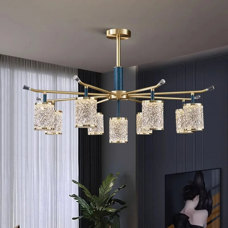 lustre moderne de luxe à led pour éclairage intérieur - vue 3 sur 10