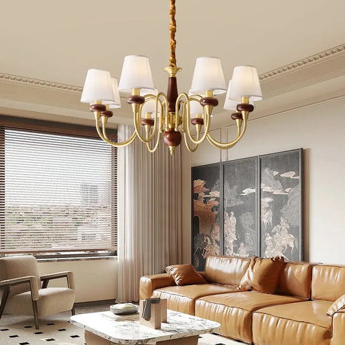 Kronleuchter aus Kupfer für modernes und elegantes Wohnambiente - vue 3 sur 7
