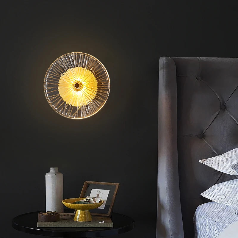 Moderne Kristall-Wandleuchte mit LED für Flur - vue 4 sur 11
