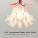 plafonnier style français simple avec lumière modelante de fleurs