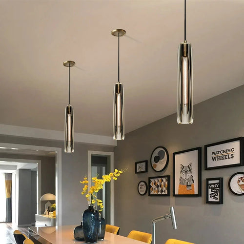 Luxuriöse Kristall-Pendelleuchte im modernen Design - vue 3 sur 7