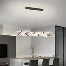 suspension acrylique forme de vague moderne nordique