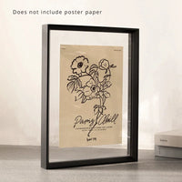 cadre photo double face en bois et acrylique pour bureau