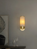 Moderne minimalistische LED-Wandleuchte aus natürlichem Marmor