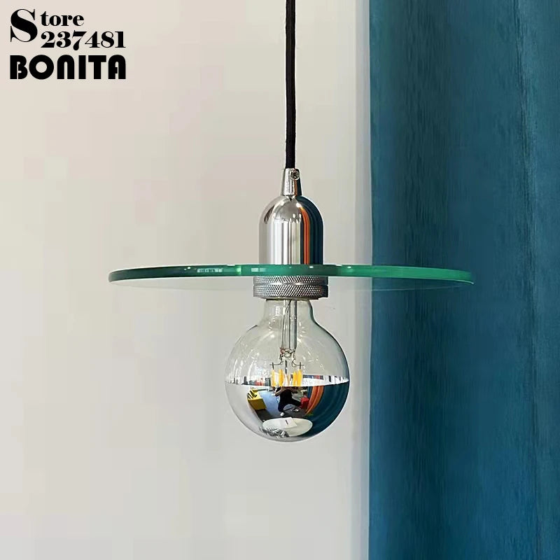 suspension moderne en verre pour éclairage créatif minimaliste - vue 2 sur 8