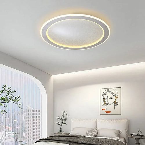 plafonnier led moderne en forme danneau pour décoration intérieure