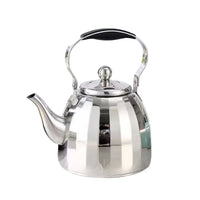 Bouilloire acier inoxydable miroir motif fleur infuseur amovible