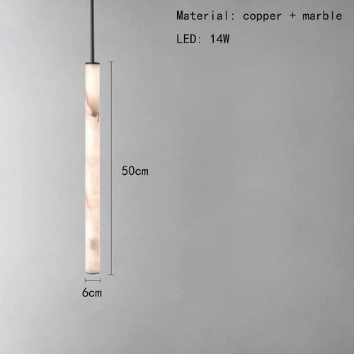 Kronleuchter aus Marmor und Messing 3.000 K mit verstellbarem Kabel für Innenräume - vue 8 sur 9