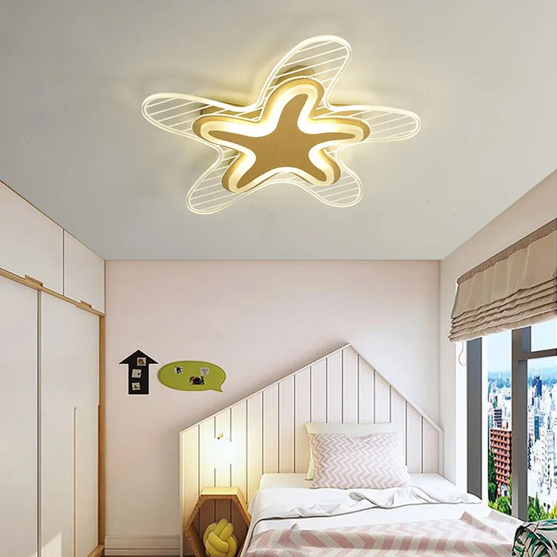 plafonnier étoile led pour décoration et éclairage intérieur - vue 6 sur 12