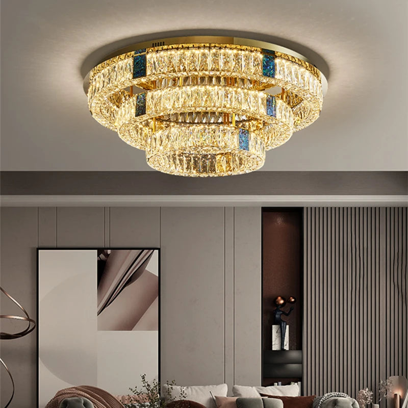Runde LED-Deckenleuchte im nordischen Design aus Edelstahl – neues Modell - vue 6 sur 12