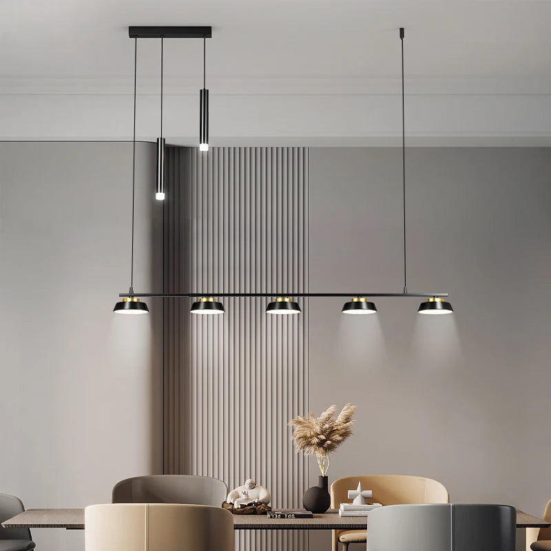 Lustre Led de simplicité moderne pour salon - vue 7 sur 13