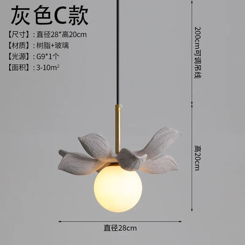 suspension moderne en résine pour décoration intérieure élégante