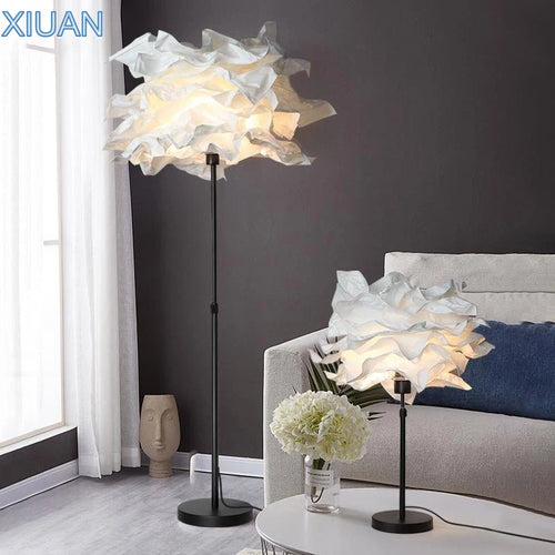 lampadaire créatif en papier avec poteau rétractable pour hôtel