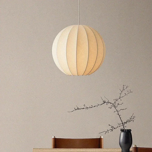 suspension en soie à led style nordique pour intérieur élégant