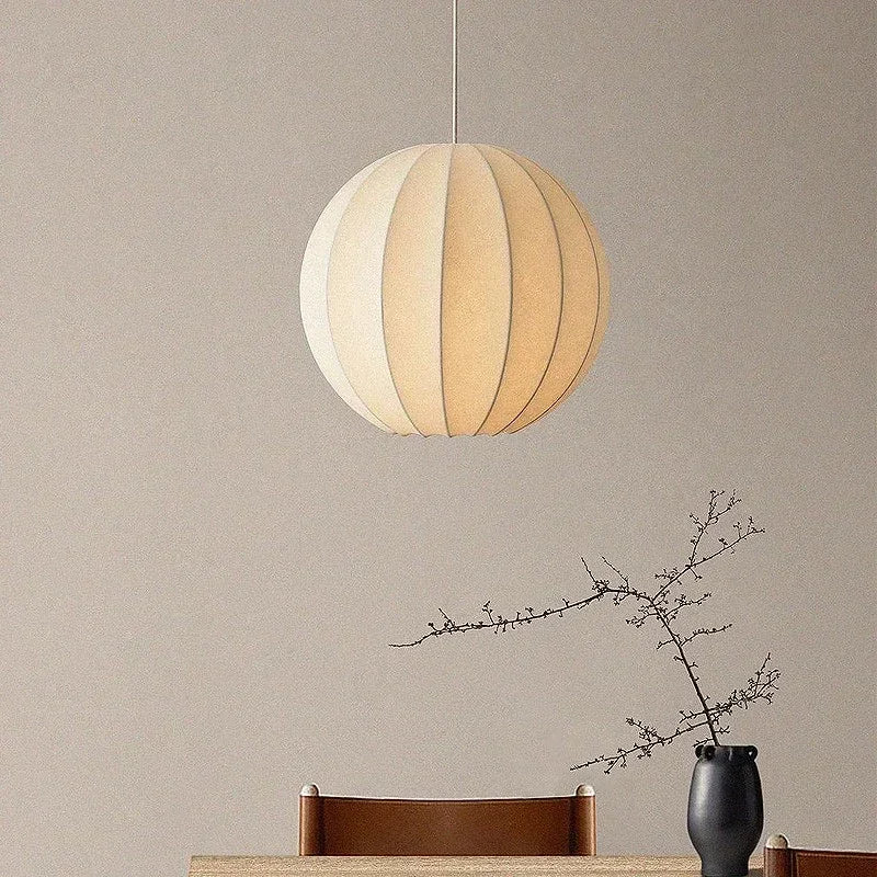 suspension en soie à led style nordique pour intérieur élégant - vue 5 sur 7
