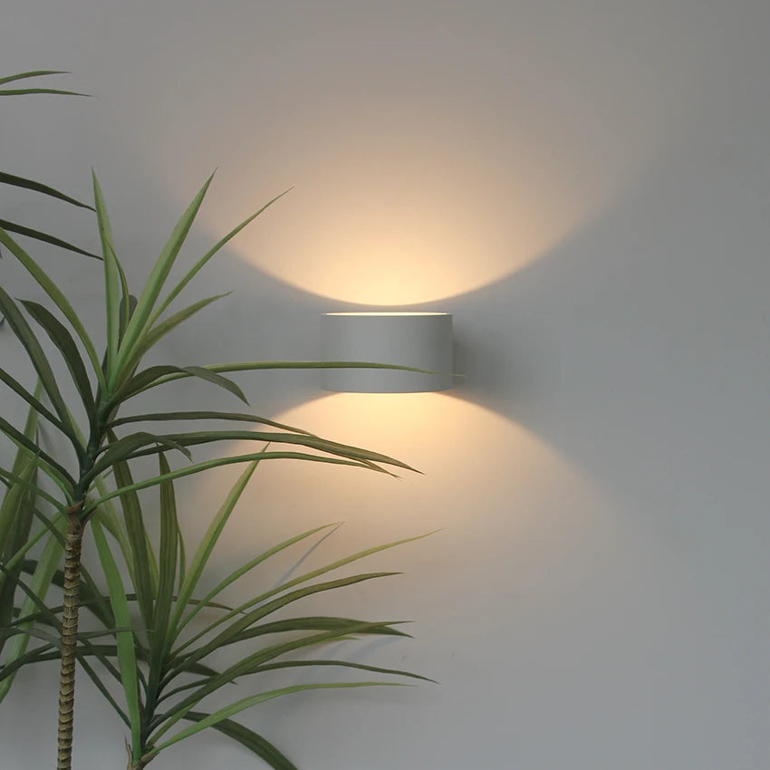 led applique murale rond aluminium ac90-260v - vue 4 sur 8