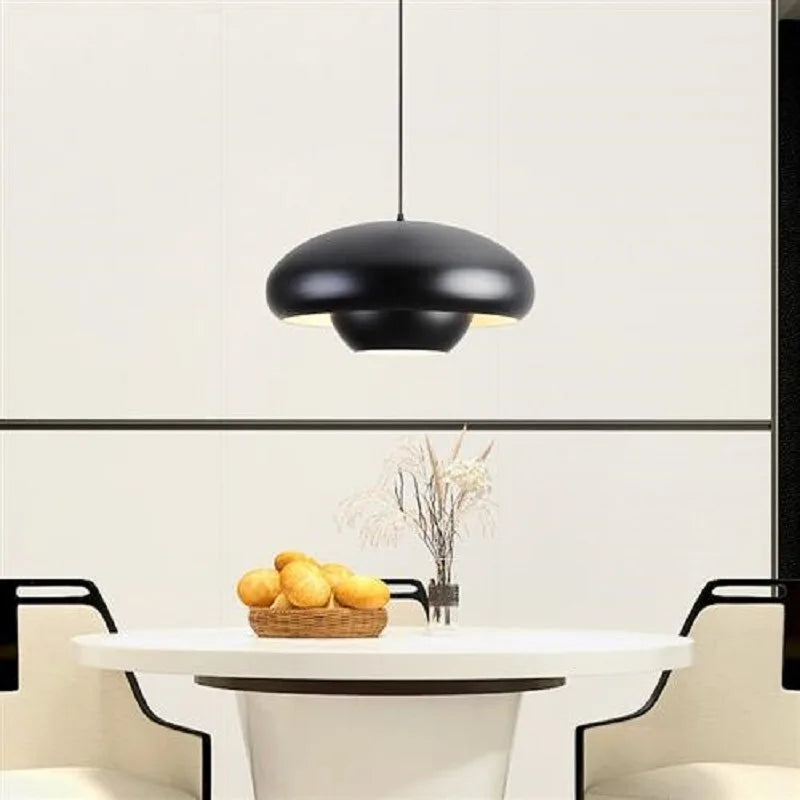 Suspension led nordique simple champignons luminaires suspendus intérieur - vue 4 sur 10