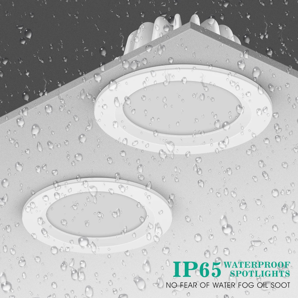 spot led encastré étanche pour extérieur et salle de bain - vue 4 sur 6