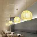 Moderne nordische LED-Pendelleuchte aus Eisen und Hanfseil