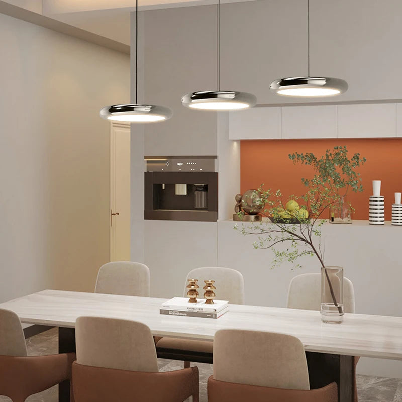 lustre rond moderne avec gradation pour restaurant et bar