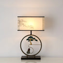 lampe de table style chinoiserie rétro pour salon de thé