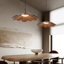 Pendelleuchte aus koreanischem Holz in Blütenform für ein elegantes Interieur