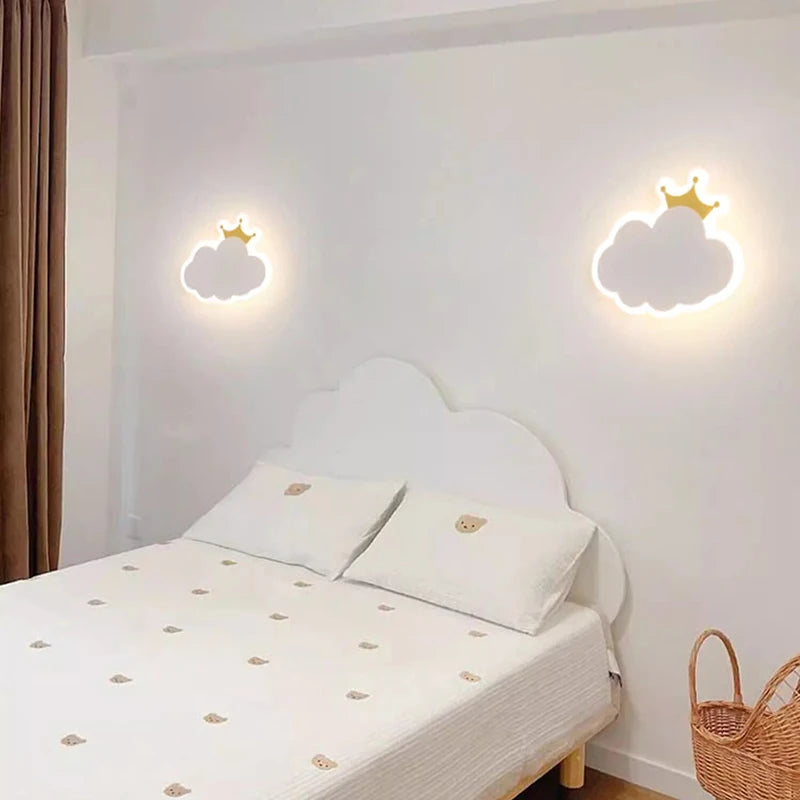 applique murale décorative en forme de nuage pour enfants - vue 4 sur 7