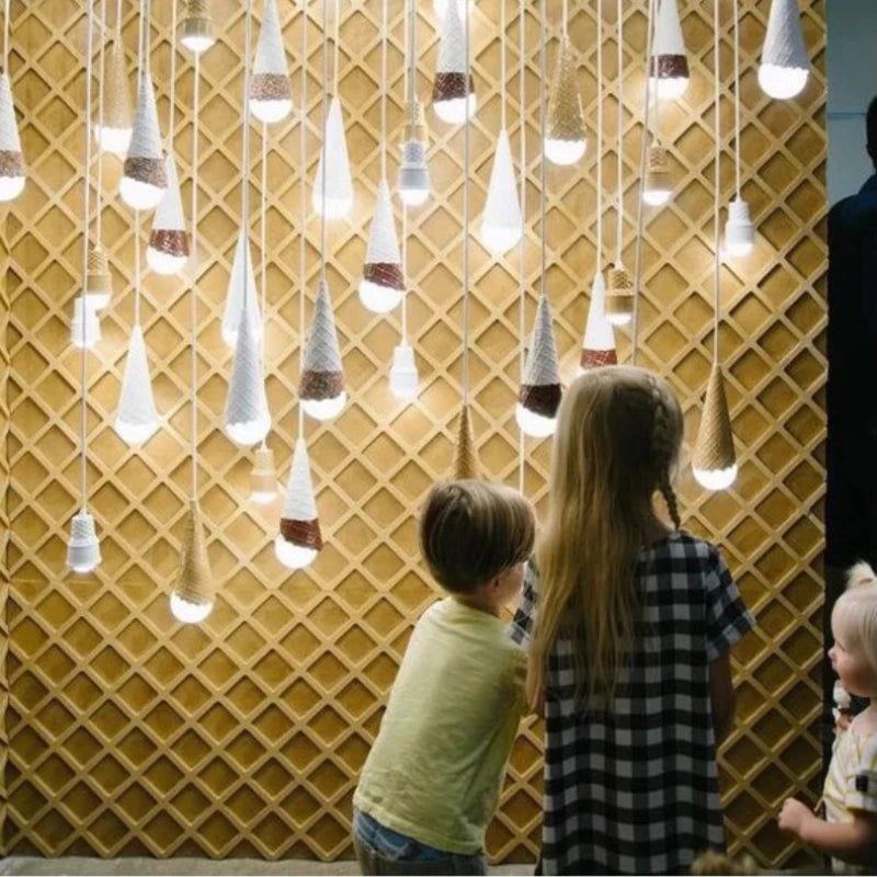 suspension en céramique pour chambre d enfant créative lampe à LED - vue 7 sur 8