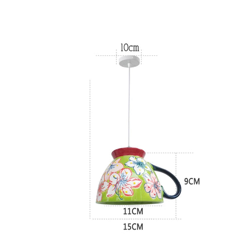 Moderne LED-Pendelleuchte aus Keramik in Teekannenform für die Küche - vue 26 sur 30