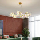 LED-Kronleuchter Sternenhimmel nordisch Glaskugel dimmbar