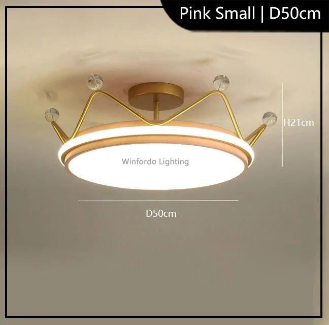 Kinder-Pendelleuchte Krone LED modern Winfordo - vue 8 sur 12