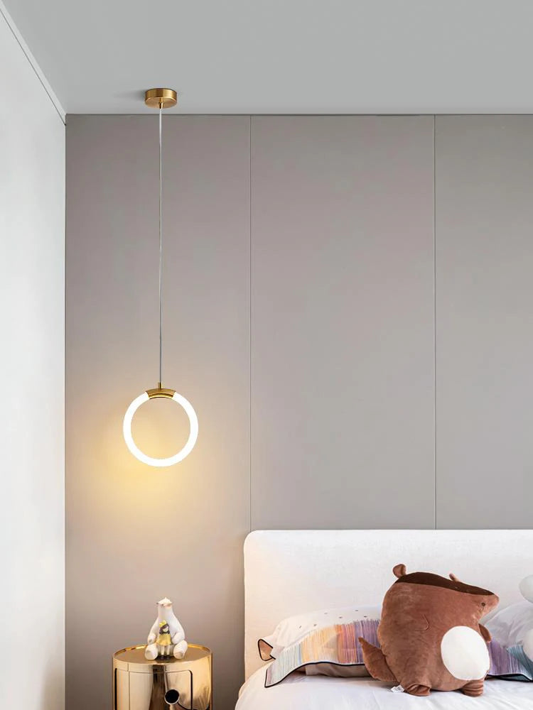 Suspension Anneau suspendu en or LED - vue 4 sur 16