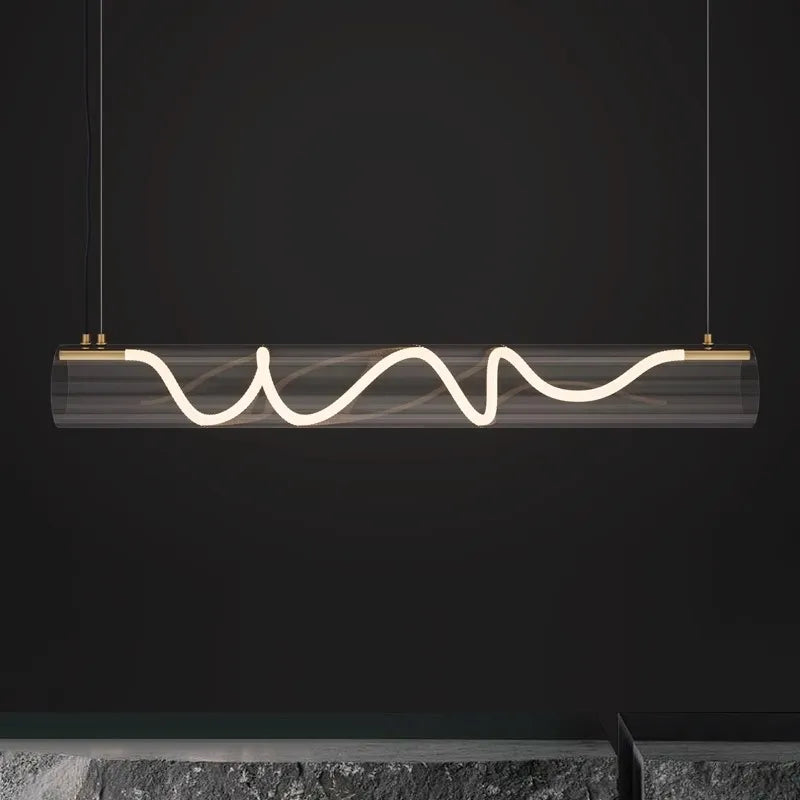 lustre design acrylique pour éclairage décoratif intérieur - vue 4 sur 7