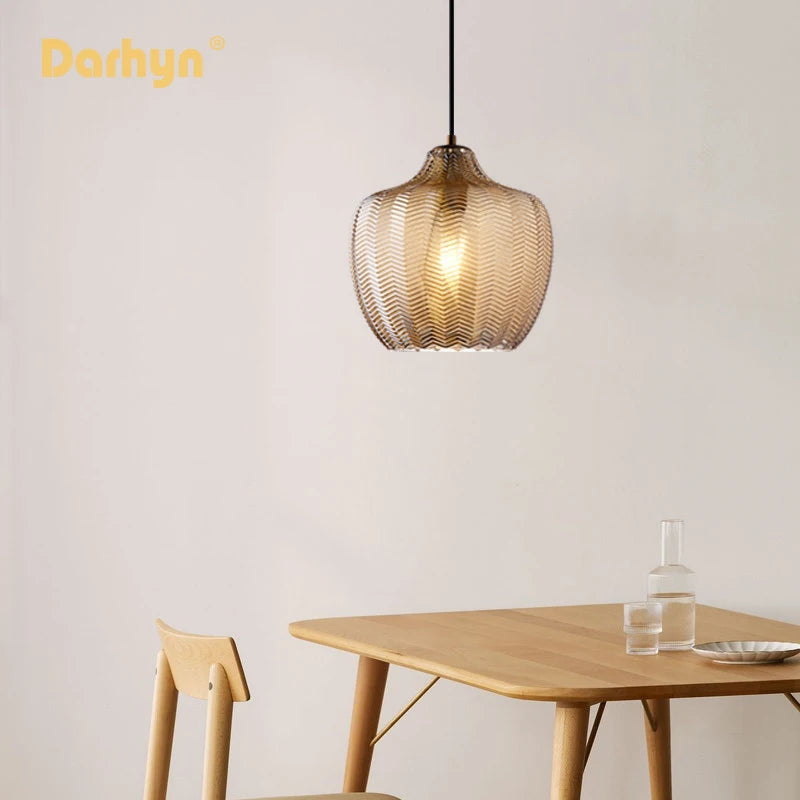lampe led suspendue en verre design moderne pour intérieur - vue 3 sur 14