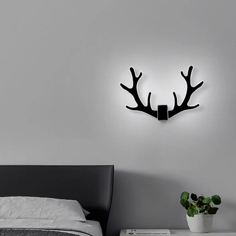 Applique murale tête de Cerf LED dessin animé - vue 2 sur 11